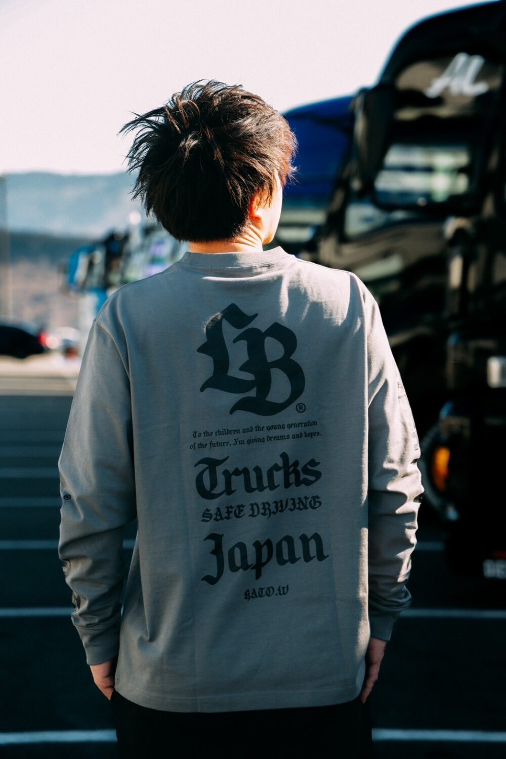 LB TRUCKS Long Sleeve Tee Gray - 画像 (7)