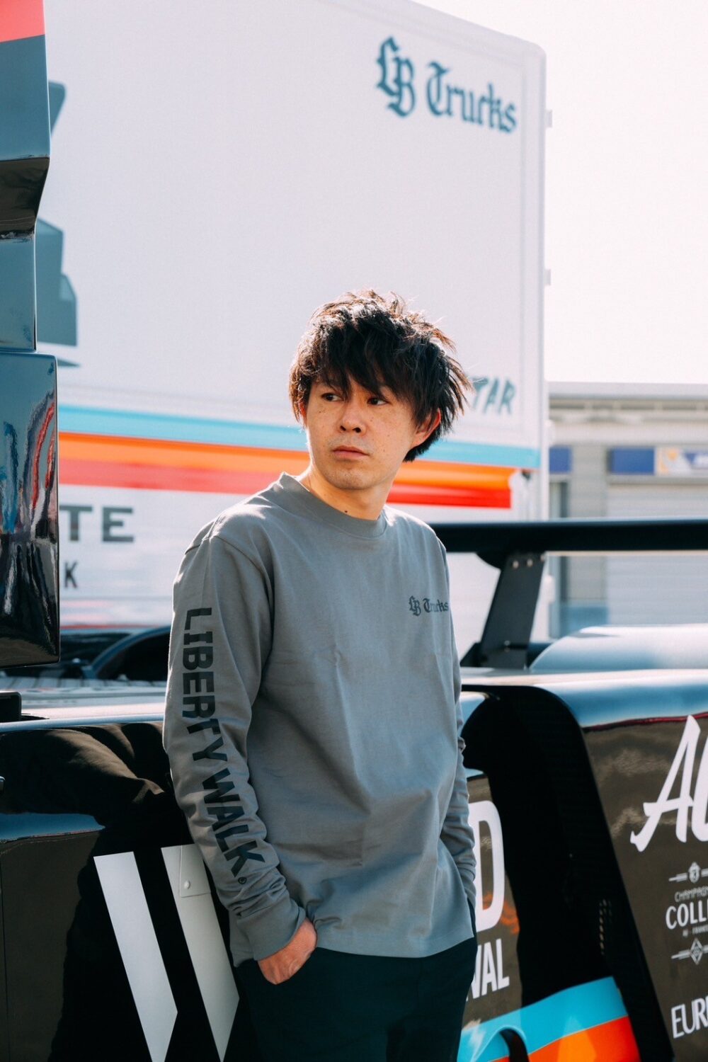 LB TRUCKS Long Sleeve Tee Gray - 画像 (8)