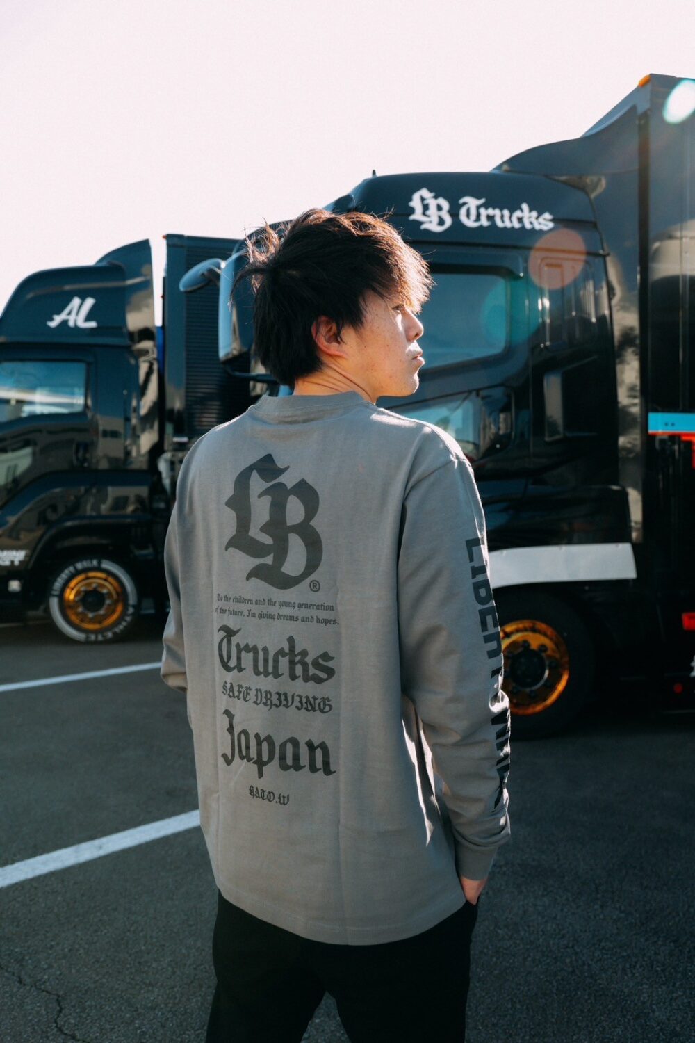 LB TRUCKS Long Sleeve Tee Gray - 画像 (12)